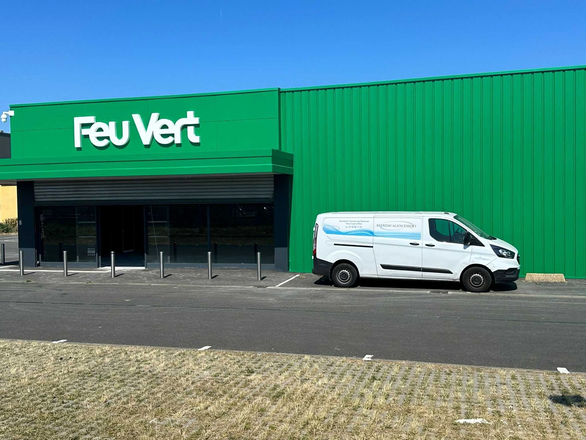 Aménagement d'une surface commerciale FEU VERT au Mans